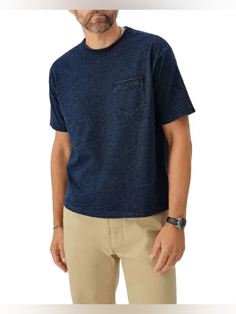 Buck Mason Navy Short Sleeve Pocket Tee